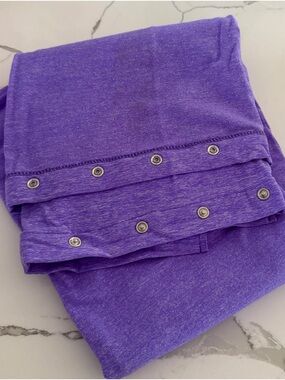 lululemon athletica Heathered Purple Snap-Detail Wrap Scarf